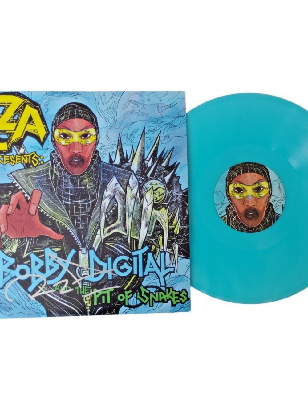RZA Signed Bobby Digital Vinyl Cover Wu Tang Clan Beckett BAS COA